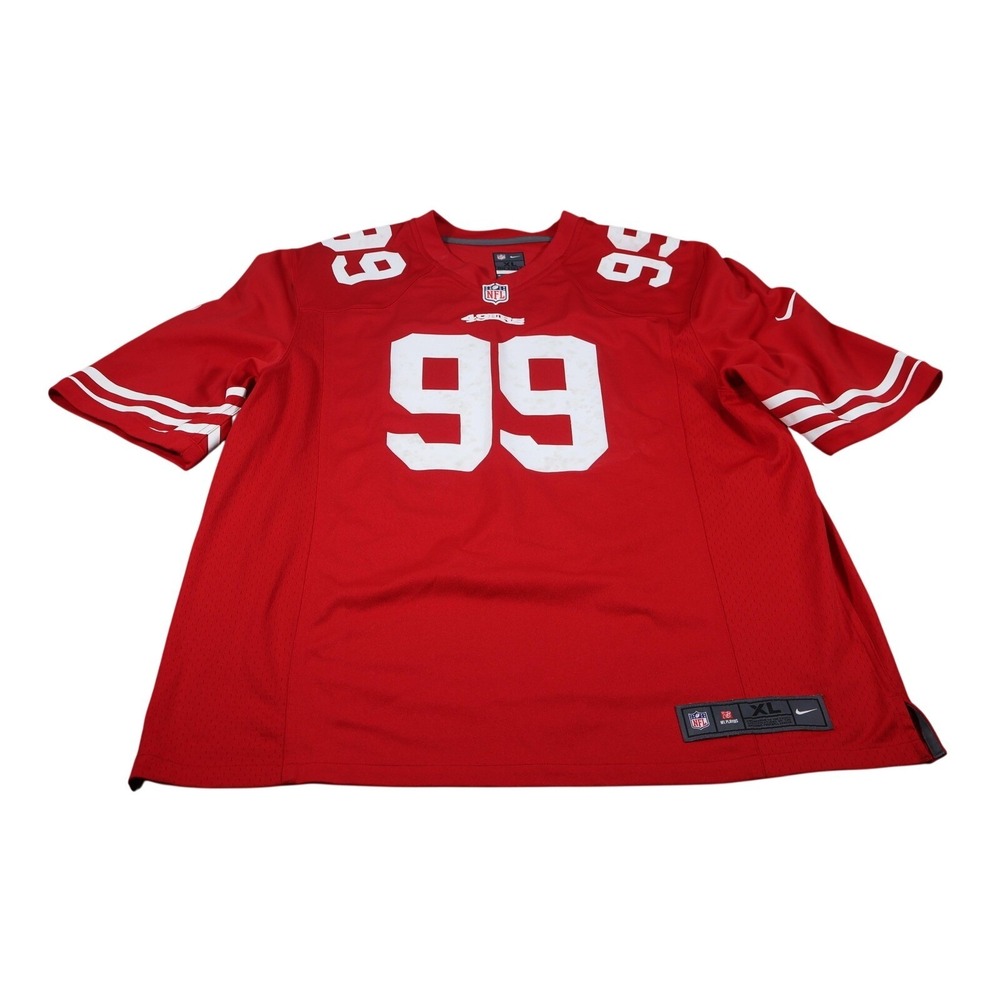 San Francisco 49ers Jersey Mens XL Red NFL Football Justin Smith 99 Nike